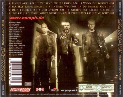 OOMPH! - Wahrheit Oder Pflicht (CD)