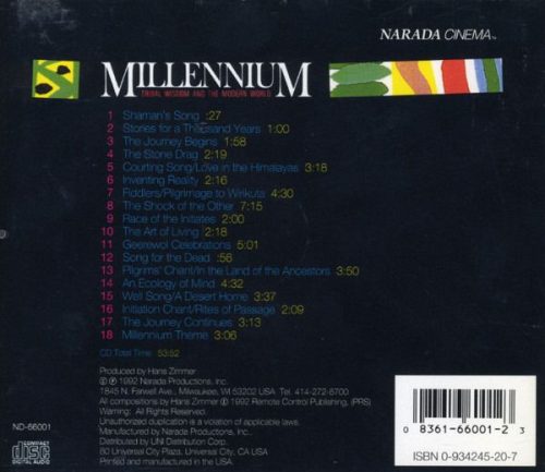 Hans Zimmer - Millennium (Tribal Wisdom And The Modern World) (CD)