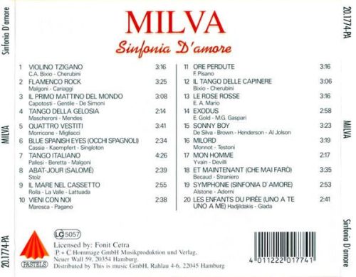 Milva - Sinfonia D'Amore (CD)