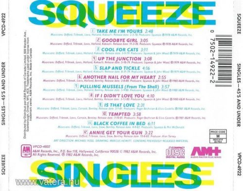 Squeeze - Singles - 45's And Under (CD)