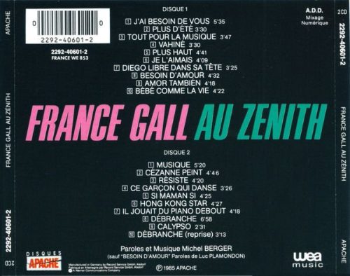 France Gall - Au Zénith (2CD)