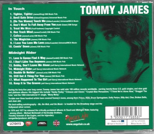 Tommy James - In Touch / Midnight Rider (CD)