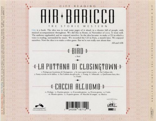 Air + Baricco - City Reading—Tre Storie Western (CD)