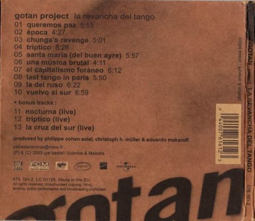 Gotan Project - La Revancha Del Tango (CD)