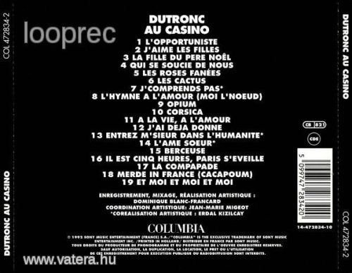 Jacques Dutronc - Dutronc au Casino (CD)