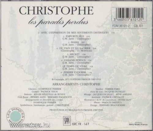 Christophe - Les Paradis Perdus (CD)