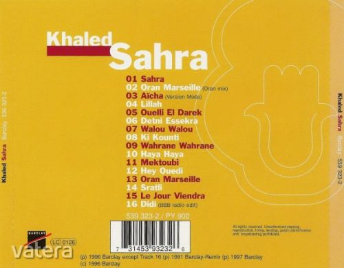 Khaled - Sahra (CD)