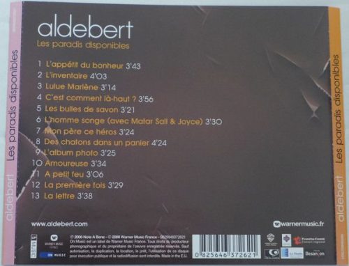 Aldebert - Les Paradis Disponibles (CD)