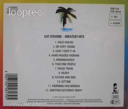 Cat Stevens - Greatest Hits (CD)