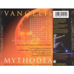   Vangelis - Mythodea (Music For The NASA Mission: 2001 Mars Odyssey) (CD)