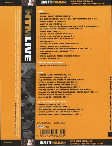 Supreme NTM - Live (Du Monde De Demain A Pose Ton Gun) (2CD)