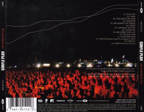 Simple Plan - MTV Hard Rock Live (CD)