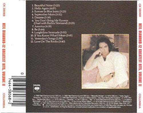 Neil Diamond - 12 Greatest Hits, Volume II (CD)