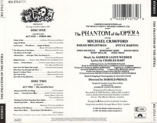 Andrew Lloyd Webber - The Phantom Of The Opera (2CD)